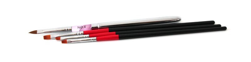Nail brush Set 4 St (3 painting+1 for 3d) Nail brush Set 4 St (3 painting+1 for 3d)