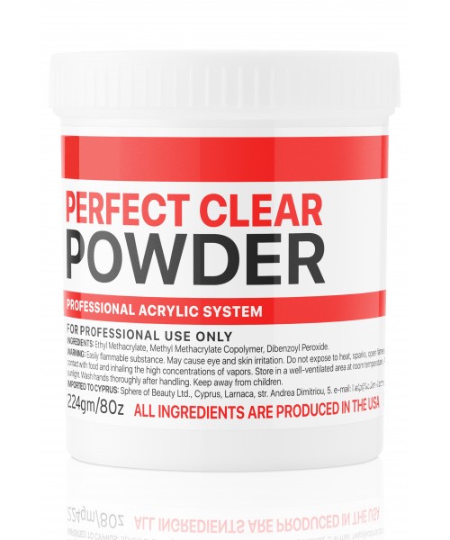 Basic acryl powder clear 224 g, K Professional Basic acryl powder clear 224 g, K Professional